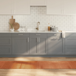 Бамбуковый ковер прямоугольный коричневый 60 x 1000 см