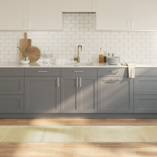 Бамбуковый ковер прямоугольный, светлый натуральный, 60 x 1000 см