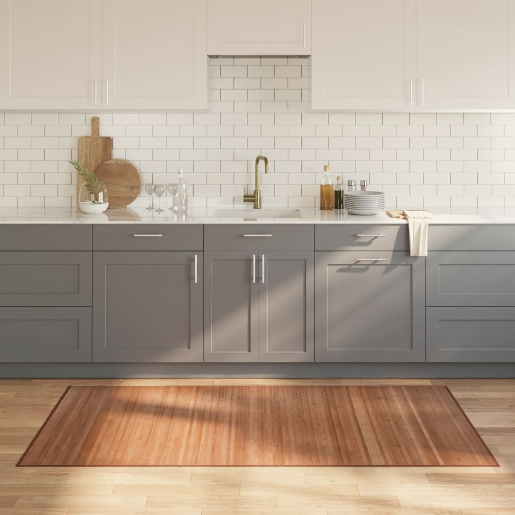 vaip, ristkülikukujuline, naturaalne, 100 x 200 cm, bambus