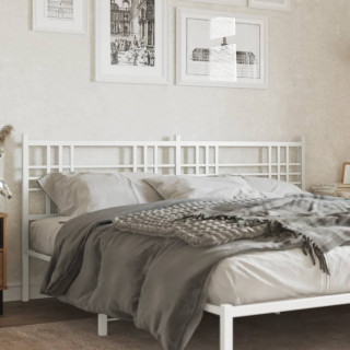 металлическое изголовье, белое, 200 см