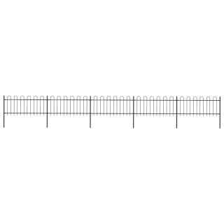 aiapiire rõngasotsaga, terasest, 892,5 x 80 cm, must