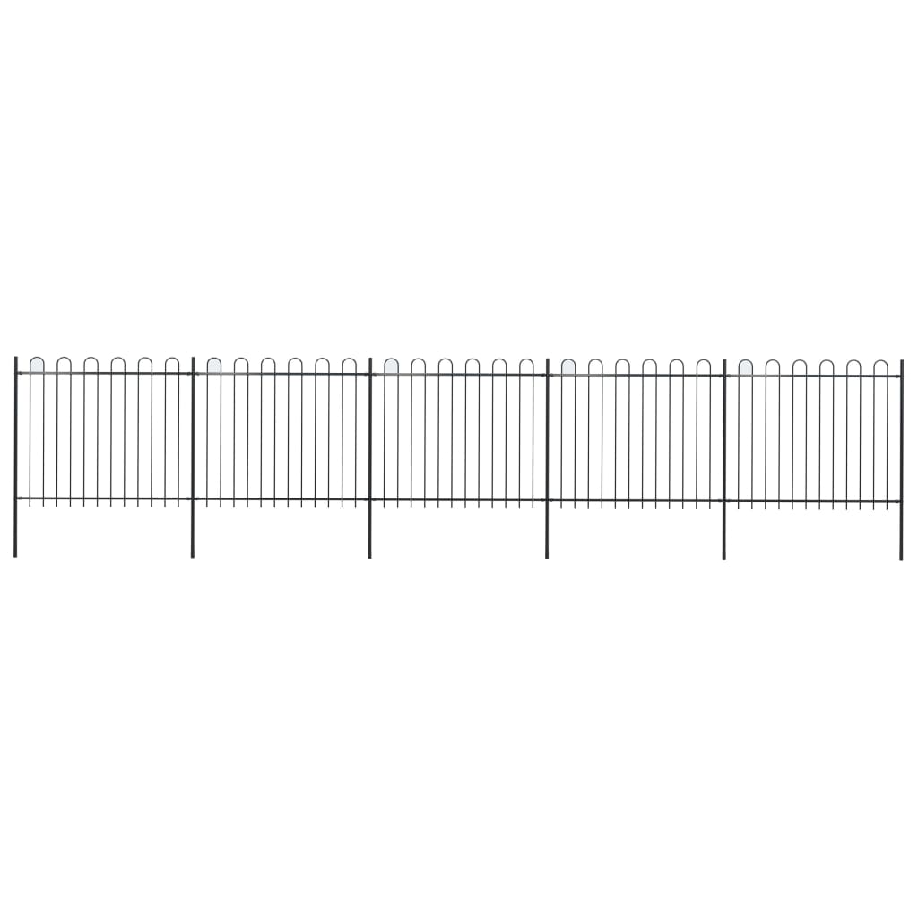 kumerate otstega aed, teras, 8,5 x 1,5 m, must
