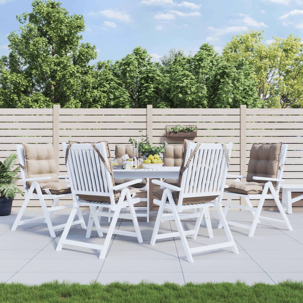 madala seljatoega toolipadjad 6 tk, pruunikashall, kangas