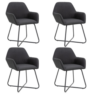 söögitoolid 4 tk, must, kangas