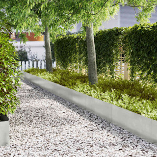 Nurmikonreunukset 10 pcs Hõbedane 100 x 0.5 x 30 cm