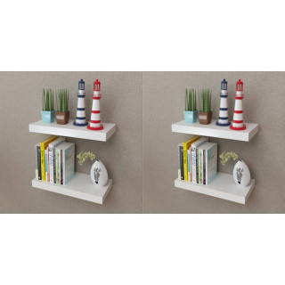 seinariiulid, 4 tk, valge, 40 cm