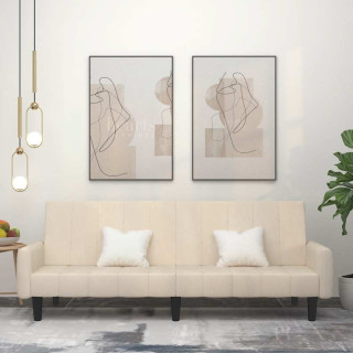 2-kohaline diivanvoodi, kreemikas samet