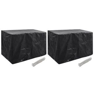 Чехлы для садовой мебели 2 шт. с 8 отверстиями, 140 x 70 x 90 см