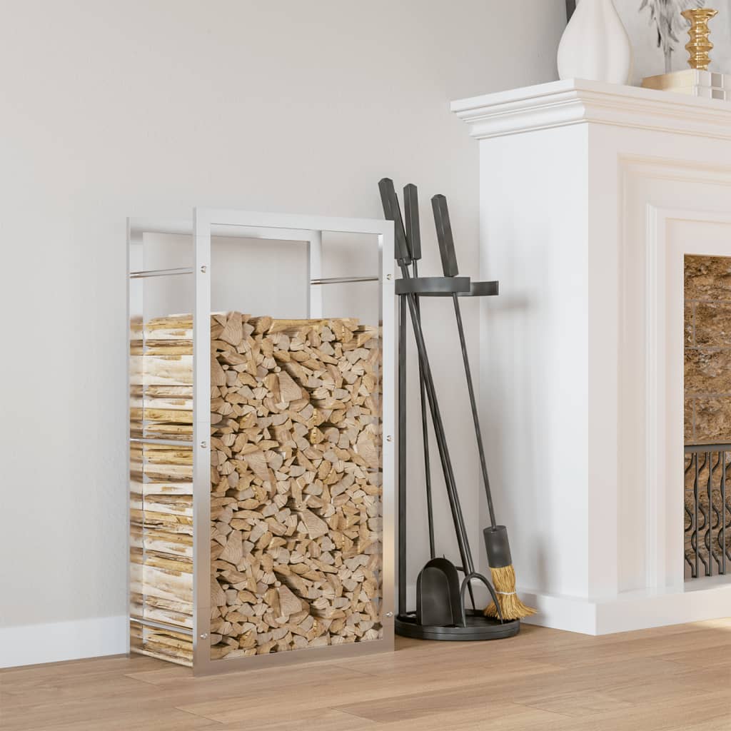 küttepuude rest, 50x28x94 cm, roostevaba teras