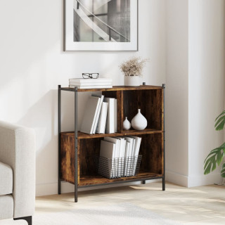 Книжная полка, дымчатый дуб, 72 x 28 x 77,5 см, искусственное дерево