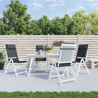 kõrge seljatoega toolipadjad 4 tk, antratsiithall, kangas