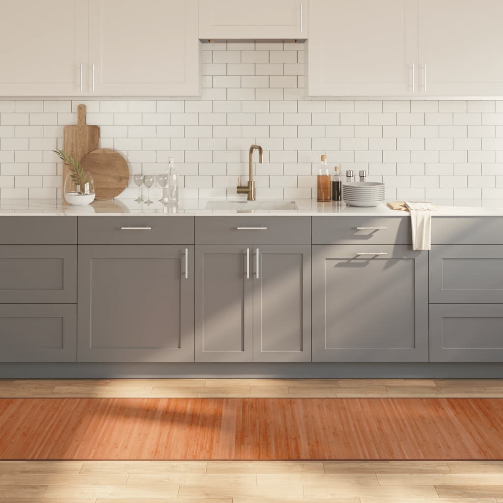 vaip, ristkülikukujuline, pruun, 70 x 1000 cm, bambus