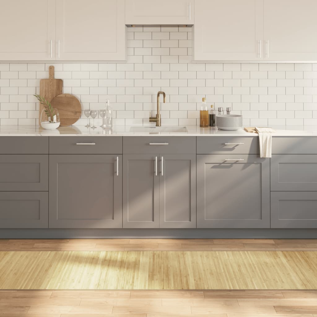 vaip, ristkülikukujuline, naturaalne hele, 70 x 1000 cm, bambus