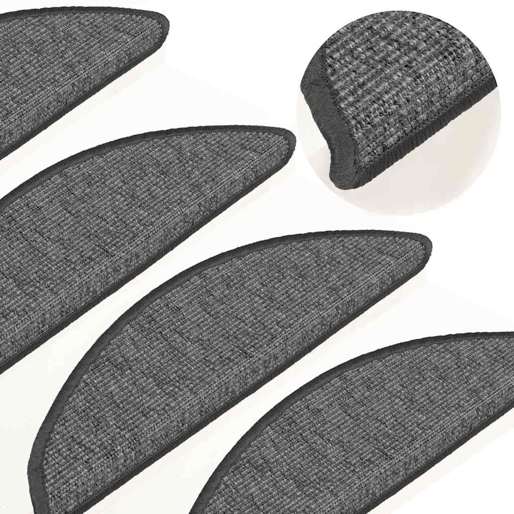 Самоклеящиеся коврики для ступеней, 15 шт, 56x17x3 см, бежевый и серый