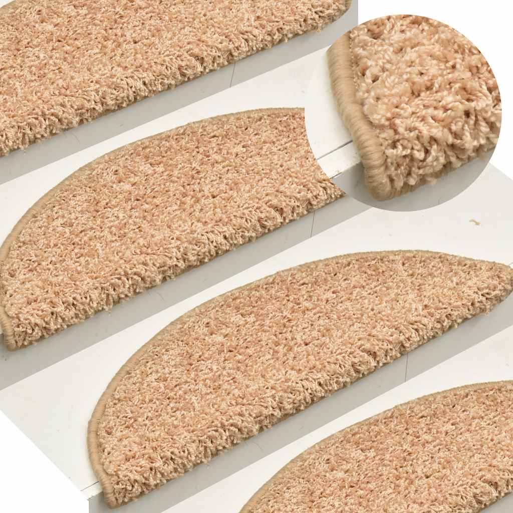 Комплект ковриков для ступеней, 15 шт, золотистый, 65 x 21 x 4 см