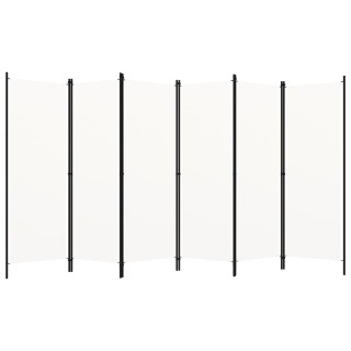 6-панельная перегородка, белая, 300 x 180 см