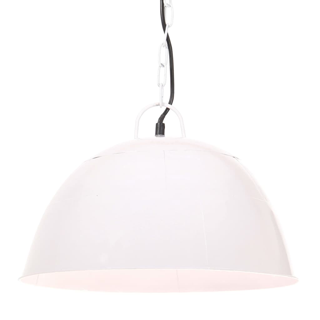 tööstuslik vanaaegne laelamp 25 W valge, ümmargune 41 cm E27