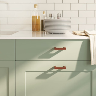 ручки для шкафа 20 шт, бронза, 64 мм, нержавеющая сталь