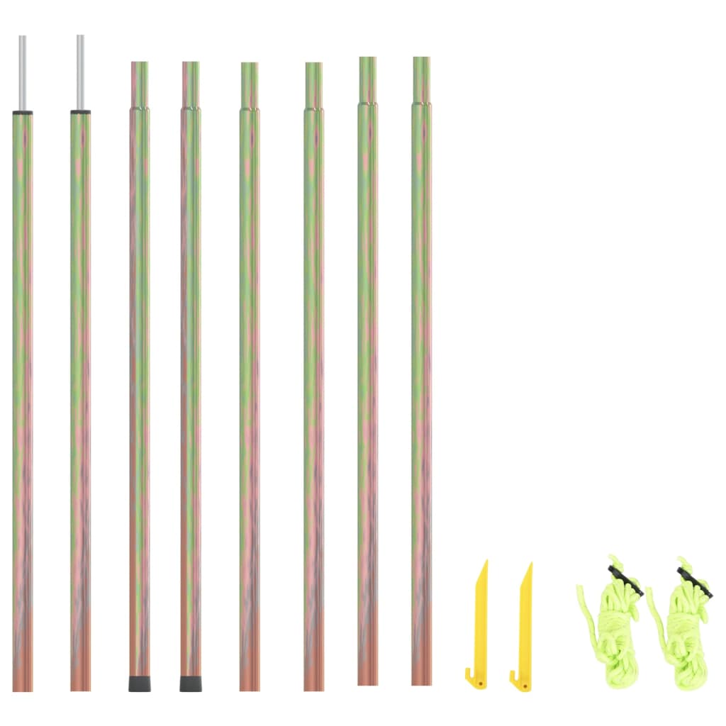 Столбы для солнцезащитного тента, 2 шт, 200 см, оцинкованная сталь