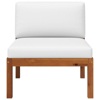 Средняя секция садового дивана с подушками, акация