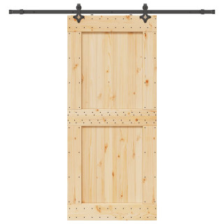 раздвижная дверь с аксессуарами, 100 x 210 см, сосна