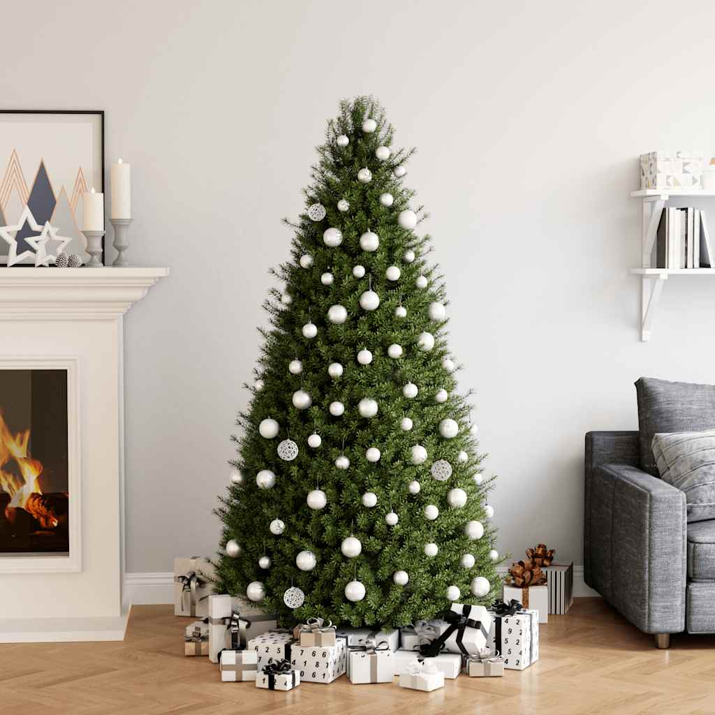 100-osaline jõulukuulide komplekt, valge