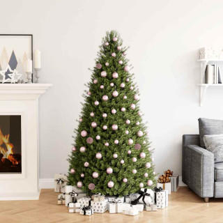 100-osaline jõulukuulide komplekt, roosa