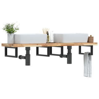 seinale kinnitatav valamuriiul, teras ja akaatsiapuit