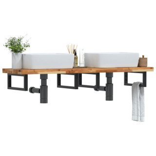 seinale kinnitatav valamuriiul, teras ja akaatsiapuit