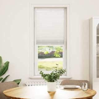 Plisseekardin 50 x 125 cm valge