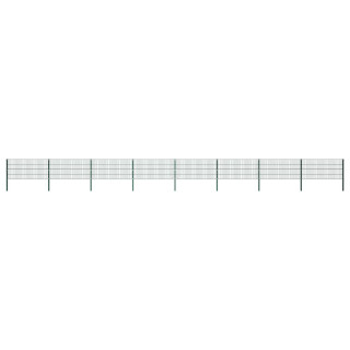 aiapaneel postidega, raud, 1385 x 80 cm, roheline