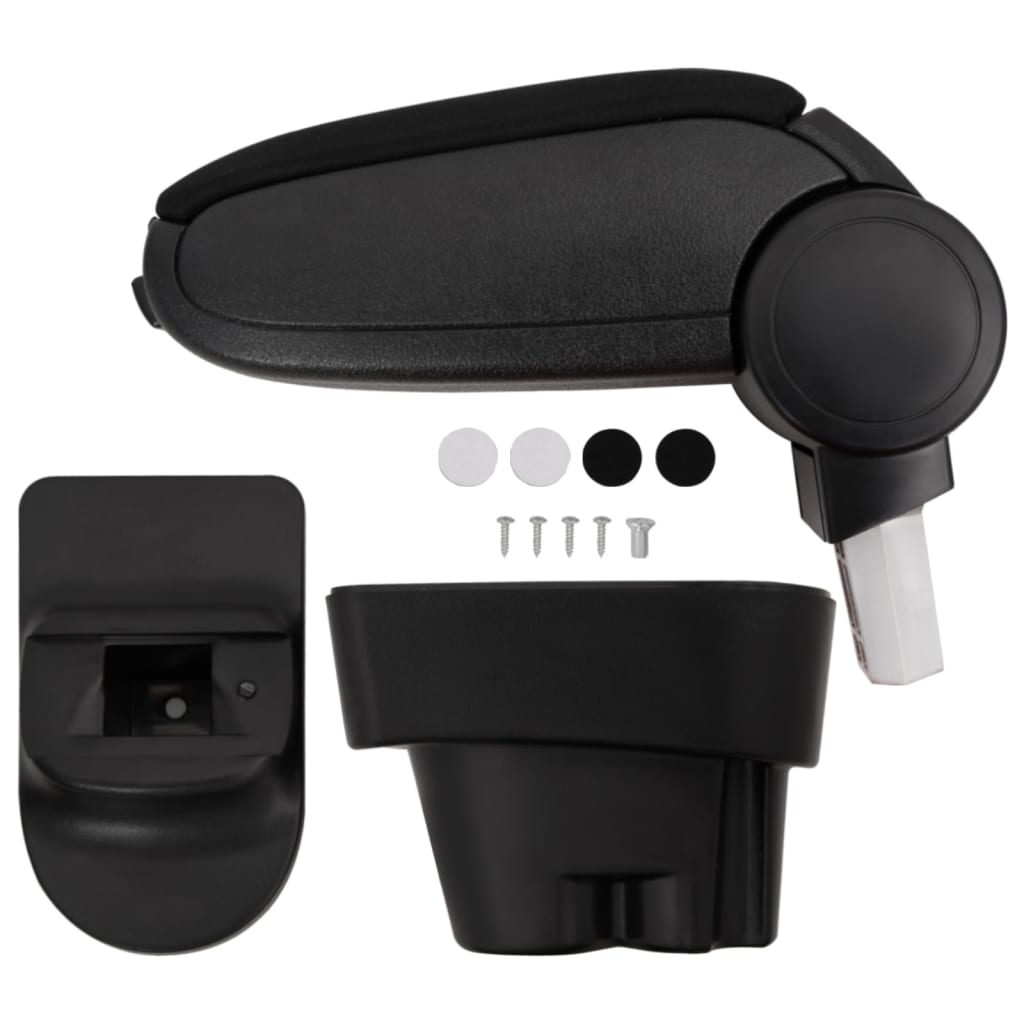 Подлокотник автомобильный, черный, 12 x 36 x (33,5-48) см, ABS