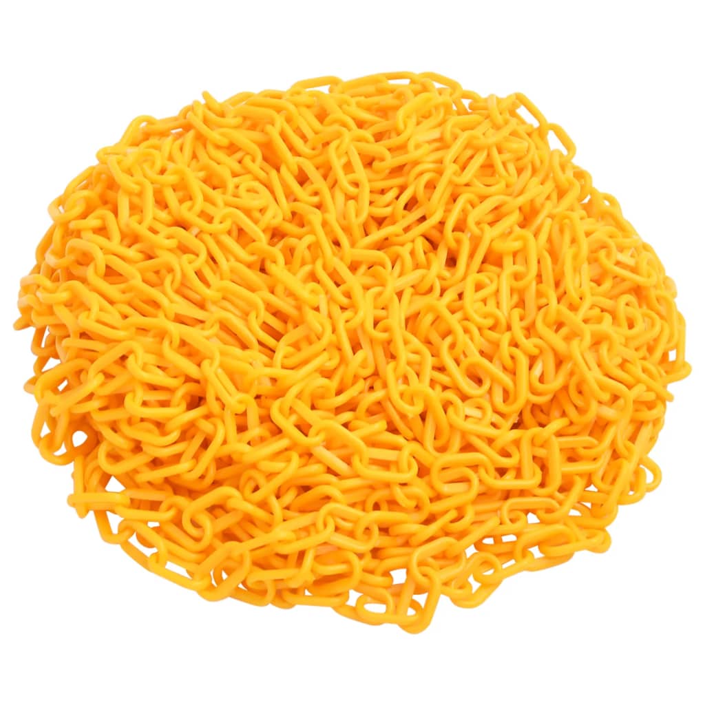 сигнальная цепь, желтая, пластиковая, 100 м, Ø8 мм