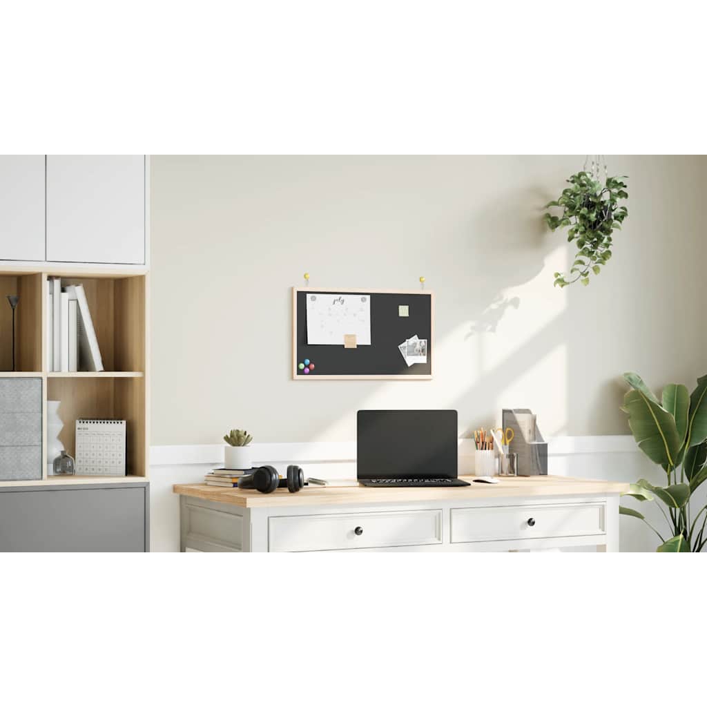 Доска школьная с рамой из массива сосны, черная, 60x40 см