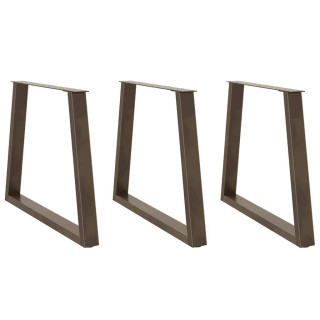 söögilaua jalad, V-kujulised, 3 tk, naturaalne teras, 80 x (72–73,3) cm, teras