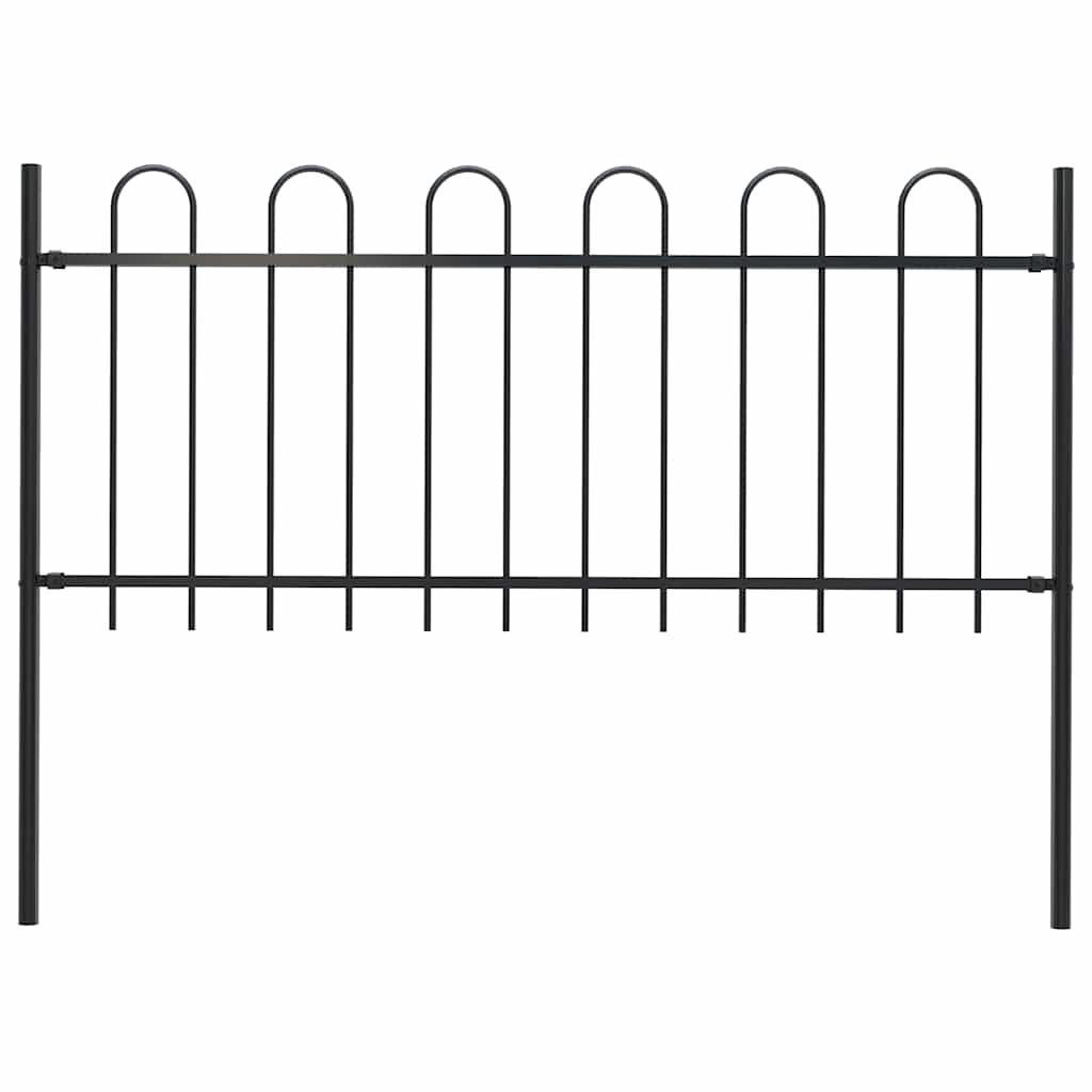 aiapiire rõngasotsaga, terasest, 181 x 100 cm, must