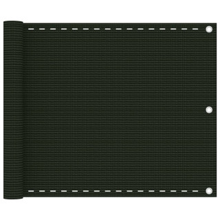 Балконный экран, темно-зеленый, 75 x 600 см, HDPE