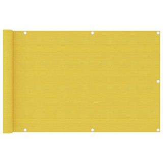 Балконный экран, желтый, 90 x 400 см, HDPE