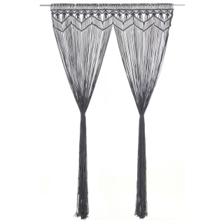 makrameekardin, antratsiithall, 140 x 240 cm puuvill