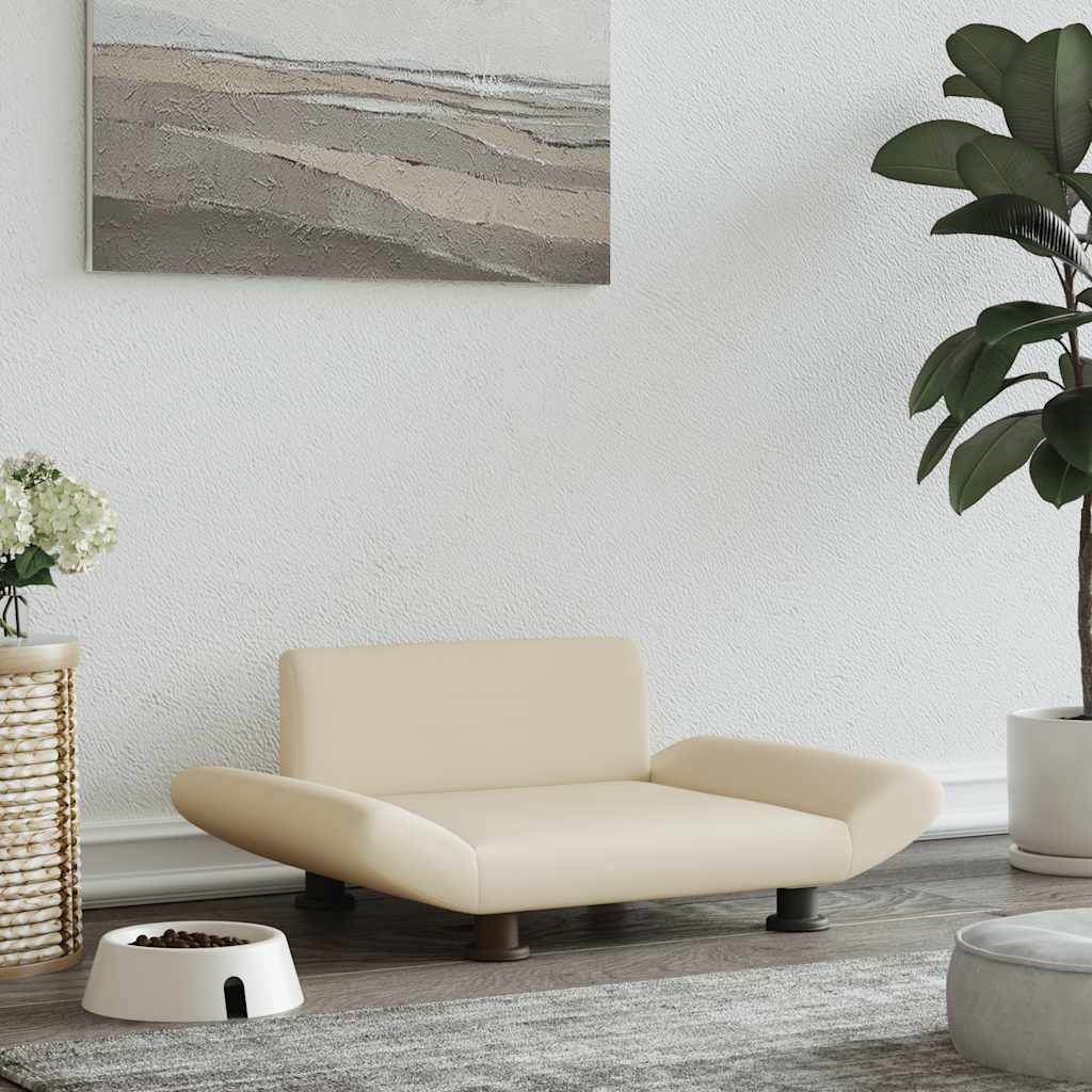 Лежанка для собаки, кремовая, 70 x 45 x 28 см, ткань