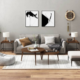 lisalauad 2 tk, pruun tamm, 40 x 40 x 35 cm, tehispuit