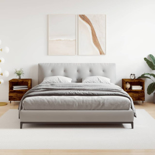 Прикроватные тумбочки 2 шт., дымчатый дуб, 40 x 35 x 50 см, искусственное дерево