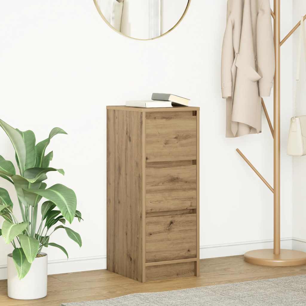 буфет, дуб ручной работы, 29,5x34x76 см, искусственное дерево