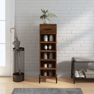 Шкаф для обуви, коричневый дуб, 30 x 35 x 105 см, искусственное дерево