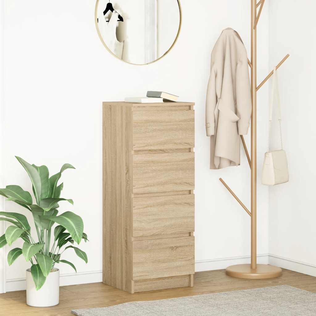 Буфет, дуб Сонома, 37,5 x 35 x 99 см, искусственное дерево