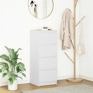 puhvetkapp, valge, 37,5 x 35x 99 cm, tehispuit