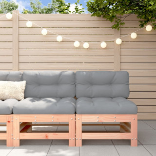 Средние секции дивана с подушками, 2 шт, древесина дугласовой пихты