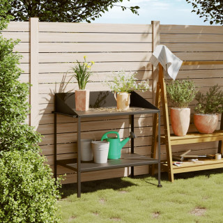 подставка для растений, антрацитово-серая, 100 x 54,5 x 100 см, оцинкованная сталь