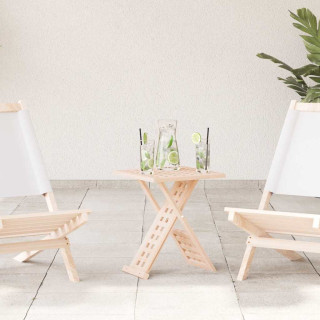 Складной кофейный столик 33x33x40,5 см, твердое дерево, орех