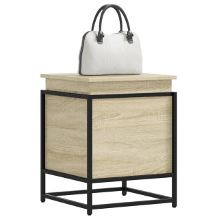 Ящик для хранения с крышкой, дуб Сонома, 40x40x51,5 см, искусственное дерево